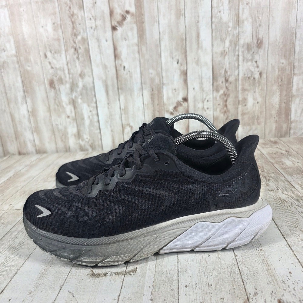 Hoka Arahi 6 Womens Running Shoes Black White 1123195 BWHT Size 10 Stability - Picture 2 of 8